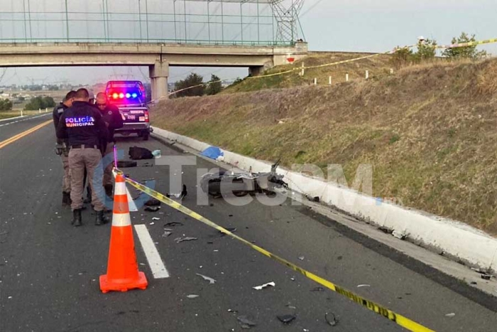 Fallece motociclista sobre la carretera Lerma-Valle de Bravo