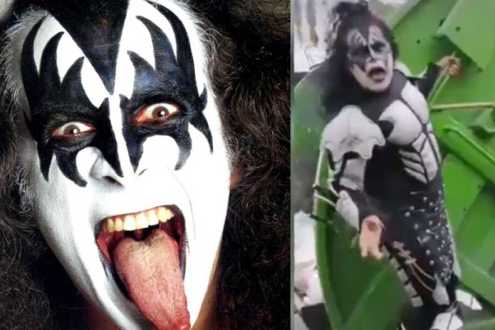 Recolector de basura en México se disfraza de miembro de Kiss. Gene Simmons lo elogia