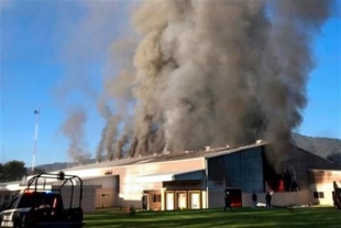 Incendian empacadora de aguacate en Michoacán