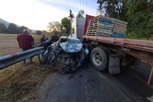 Mueren cuatro en accidente sobre la carretera Tenancingo-Tenango