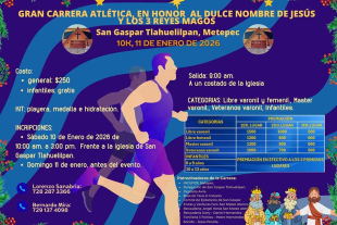 Este evento es posible gracias al apoyo de patrocinadores locales y organismos como INCUFIDE Metepec