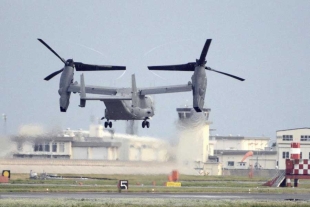 Avión militar estadounidense se estrella frente a las costas de Japón