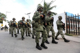 Despliegan militares y elementos de la Marina por huracán Grace