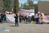Protestan para liberar a presidente de Zacualpan