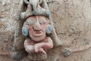 Tren Maya: hallan urna funeraria con la imagen del Dios del Maíz