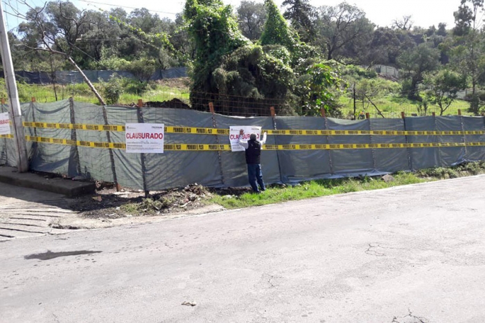 Vuelve a colocar Procuraduría Ambiental sellos de clausura a construcción en Naucalpan