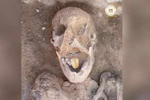 Arqueólogos desentierran momias egipcias con lenguas de oro