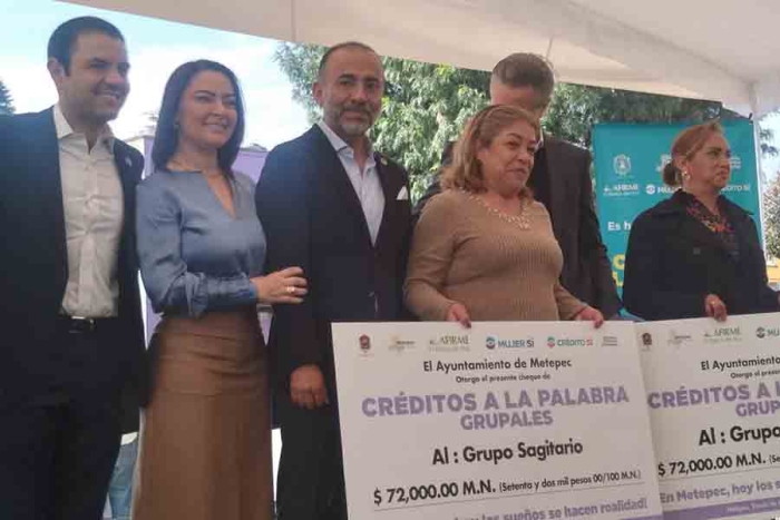 Otorgan créditos a la palabra para reforzar negocios en Metepec