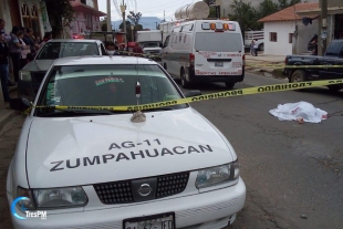 Acribillan a taxista en Tenancingo