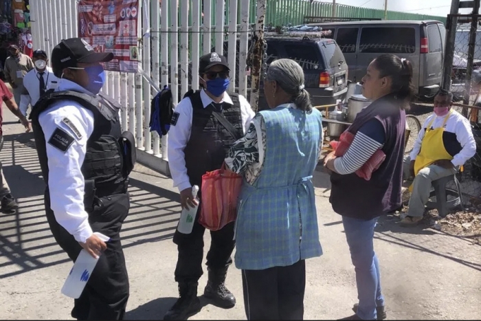 Continúan bajo la "Nueva Normalidad" las actividades comerciales en tianguis de Toluca