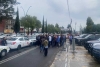 Cae pareja por extorsión en Metepec; taxistas protestan frente al MP