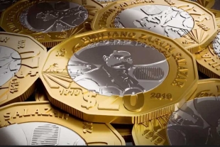 Monedas de 20 pesos ganan premio mundial a “Mejor Serie de 2022”