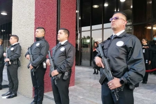 Rinden homenaje a dos años de ser acribillados policías en Coatepec Harinas