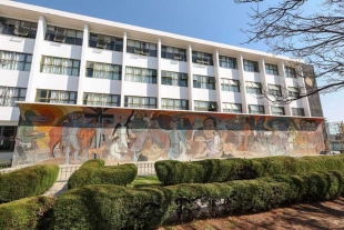 La etapa de restauración consta de restituir las partes del mural que se perdieron por el salitre y la microflora