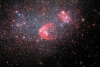 Hubble capta galaxia similar a una brillante bola de nieve