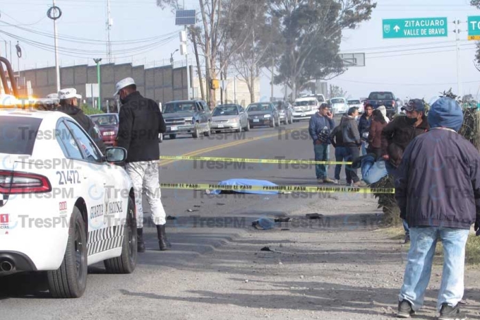 Fallece una mujer en la vía Toluca-Villa Victoria