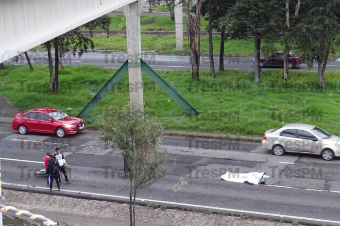Muere motociclista en la carretera Toluca-Palmillas en Calixtlahuaca