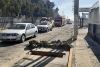 Escombro y llantas en lugar de tapas en Calles de Toluca
