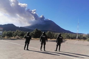 La actividad del volcán Popocatépetl se ha mantenido similar en las últimas 24 horas