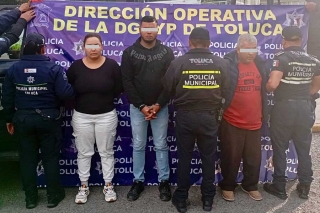 Caen tres presuntos extorsionadores del “gota a gota” en calles de Toluca