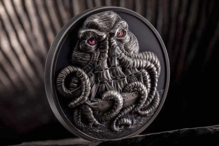 La increíble moneda de la República de Palau dedicada al monstruo cósmico &quot;Cthulhu&quot;