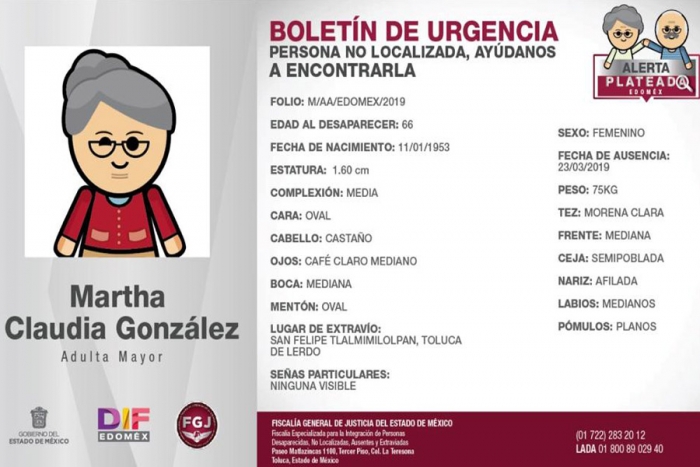 Activan Alerta Plateada para localizar a abuelitos extraviados