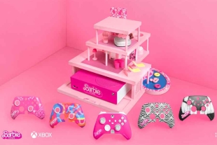 Una consola Xbox Series S se pinta de rosa para promocionar la nueva película de Barbie