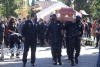 Rinden homenaje a policía caído en San Mateo Atenco