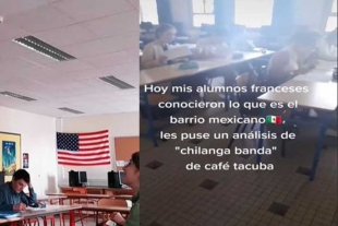 Maestra enseña a alumnos franceses cómo se habla en México con “Chilanga banda”