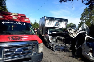 Choque frontal en Ocoyoacac; cuatro lesionados