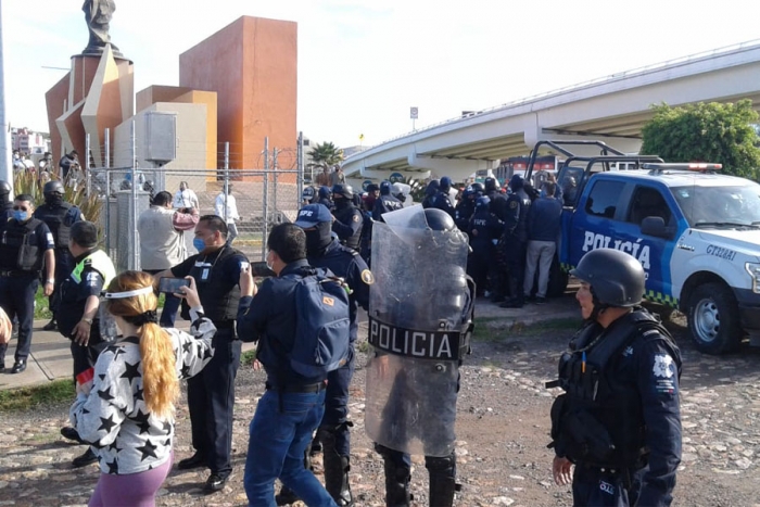 Acusan represión por parte de la Policía de Guanajuato