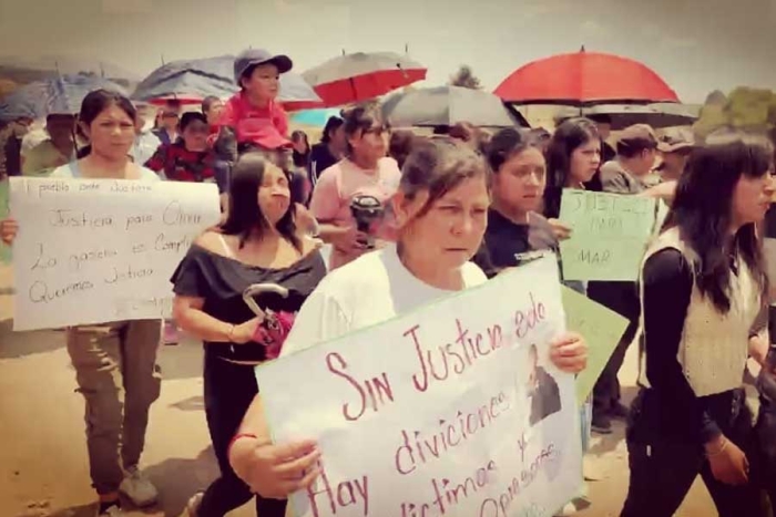 Familiares, amigos y conocidos salieron a las calles de Santa Cruz Atizapán