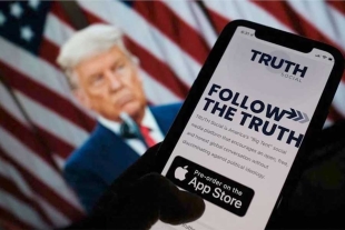 Truth Social, la red social de Trump, es la más descargada en EUA