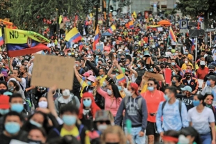 Protestas en Colombia y la represión policiaca