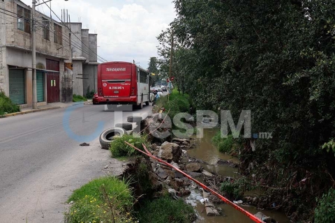 Avenida Revolución en San Cristóbal Huichochitlán