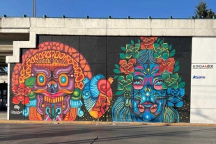 ¡Chulada! Renuevan y dan mantenimiento a murales artísticos en Paseo Tollocan