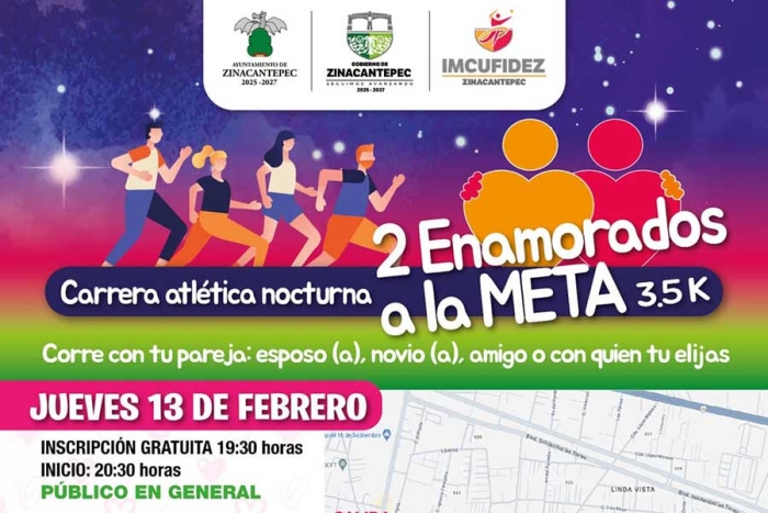 El Ayuntamiento de Zinacantepec invita a la comunidad a ser parte de esta celebración deportiva