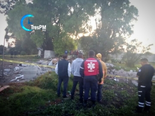 Muere hombre en explosión de pirotecnia en Tultepec