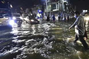 Inundaciones en el sur del país por frente frío