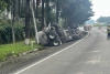 Vuelca pipa de combustible en la México Toluca