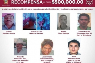 Fiscalía de Justicia del Estado de México aún busca a 45 peligrosos delincuentes