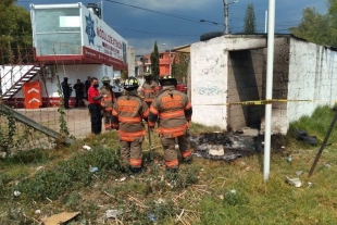 Localizan a una persona calcinada en Ecatepec