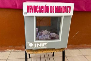 Suspenden votación para revocación de mandato en 8 casillas de San Salvador Atenco