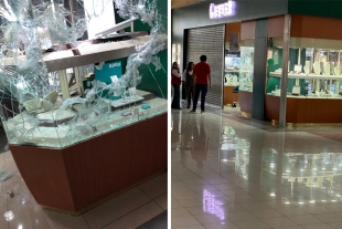 Roban joyería en Galerías Metepec... otra vez