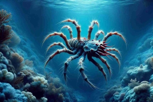 ¡Sorprendente! Descubren nueva especie de araña marina que respira por sus patas