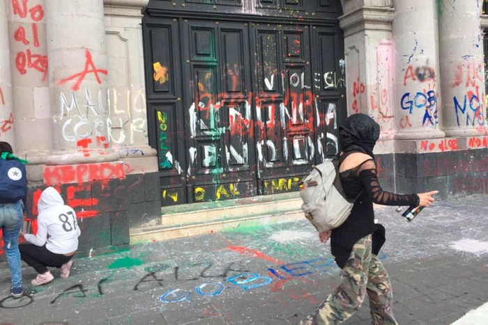 Sin represalias para manifestantes por pintas: Maurilio Hernández