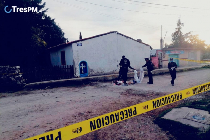 Dejan dos cuerpos y mensaje intimidatorio en San Pablo Autopan