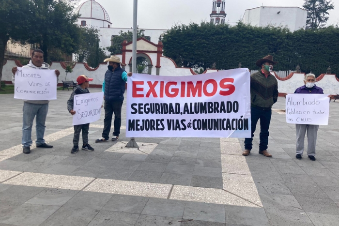 Inician marcha habitantes de la zona norte de Toluca