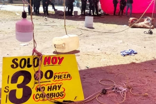 Desalojan a comerciantes en San Lorenzo Tepaltitlán