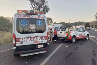 El área del accidente fue acordonada por elementos de seguridad